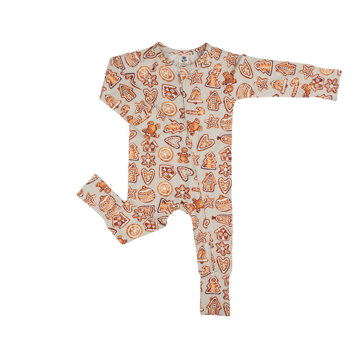 Convertible Footed Romper in Gingerbread