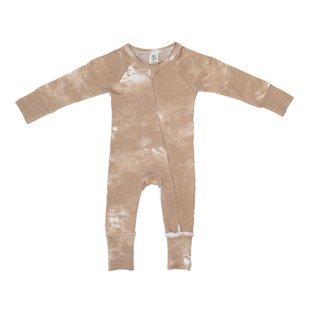 Convertible Footed Romper in Sepia