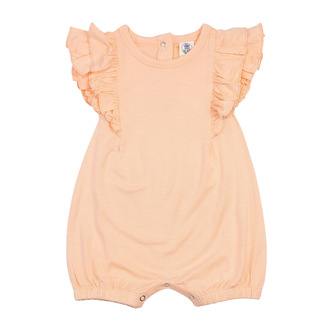 Ruffle Shorty Romper in Cotton Candy