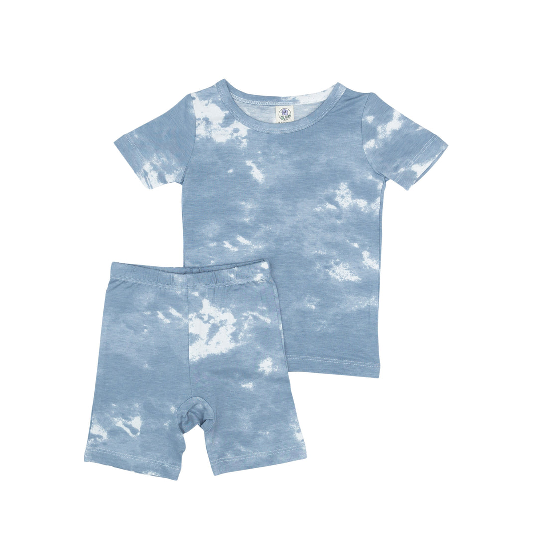Short Pajama Set in Slate Blue