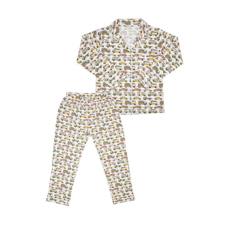 Women's Long Pajama Set in On the Road Again