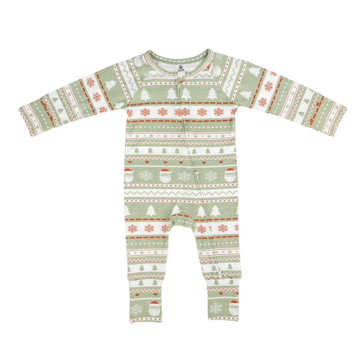 Convertible Footed Romper in Christmas Sweater