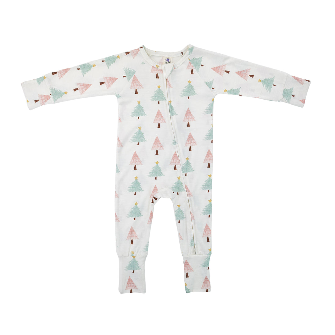 Convertible Footed Romper in Tree Farm