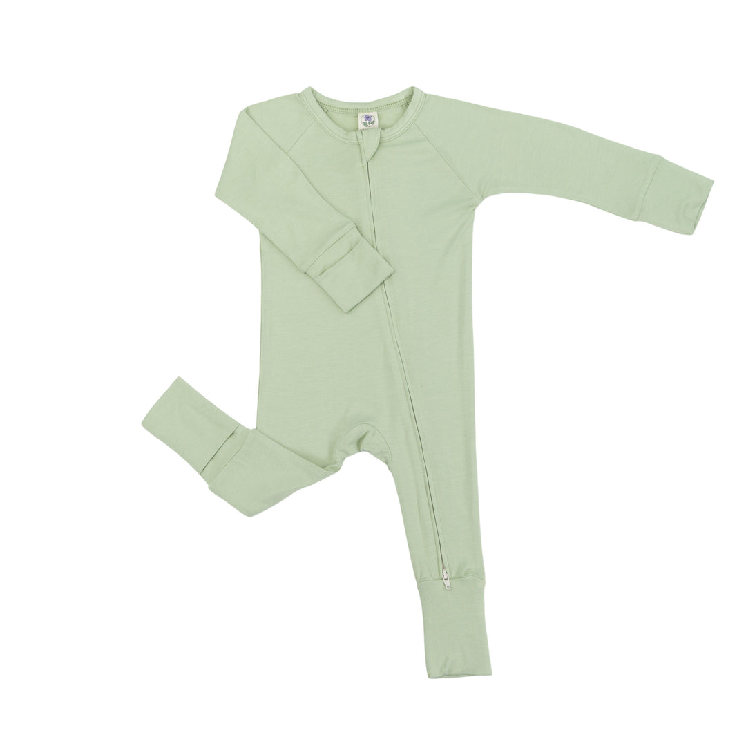 Convertible Footed Romper in Desert Sage