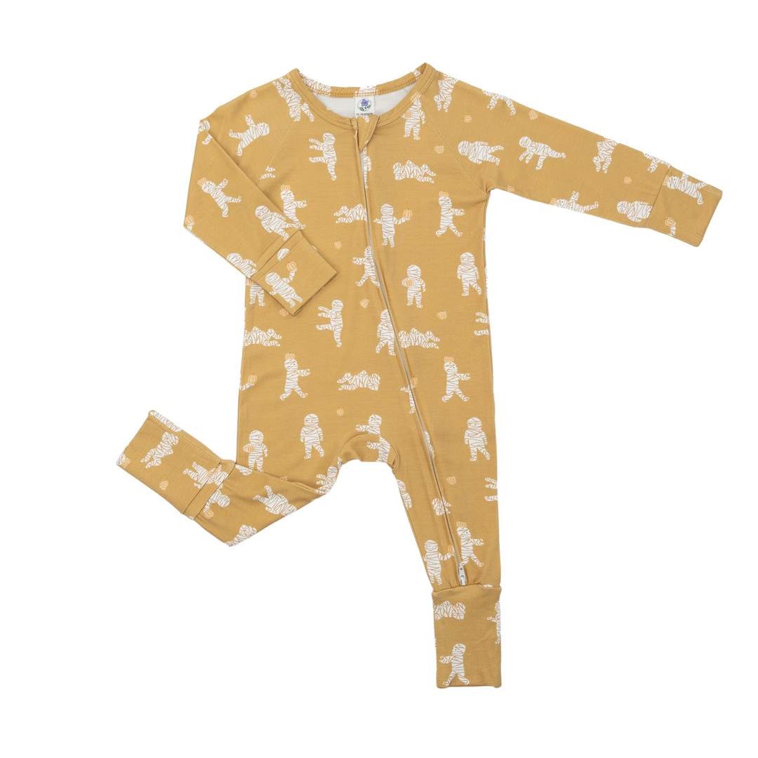 Convertible Footed Romper in Mummy