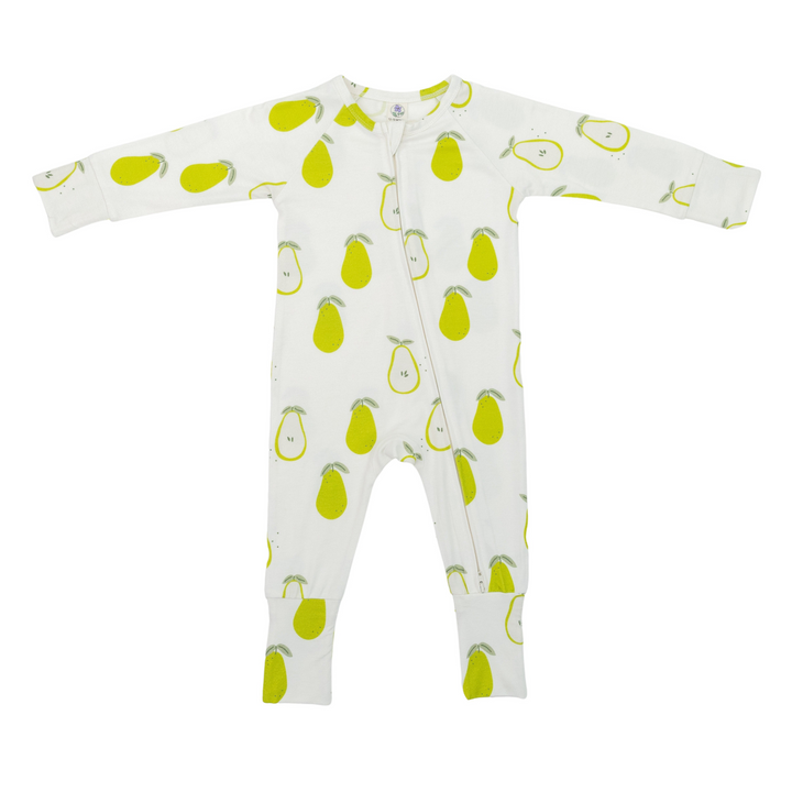 Convertible Footed Romper in Pears