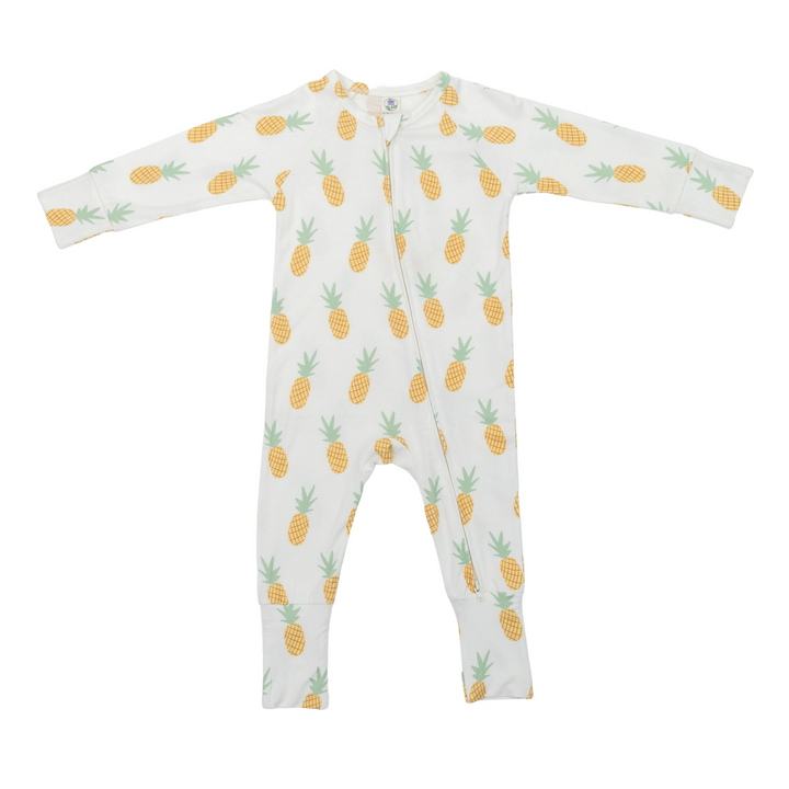 Convertible Footed Romper in Pineapple