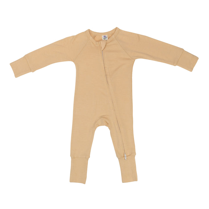 Convertible Footed Romper in Sheepskin