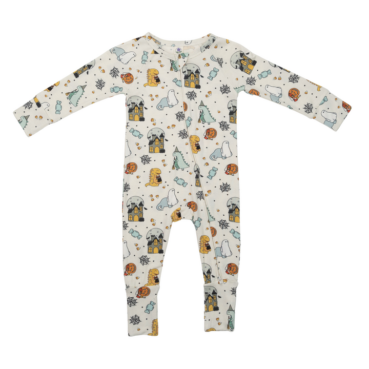 Convertible Footed Romper in Trick or Treat