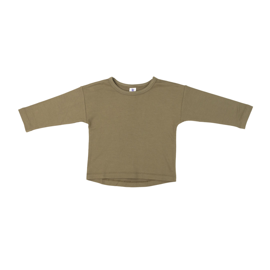 Drop Sleeve Tee in Forest Green