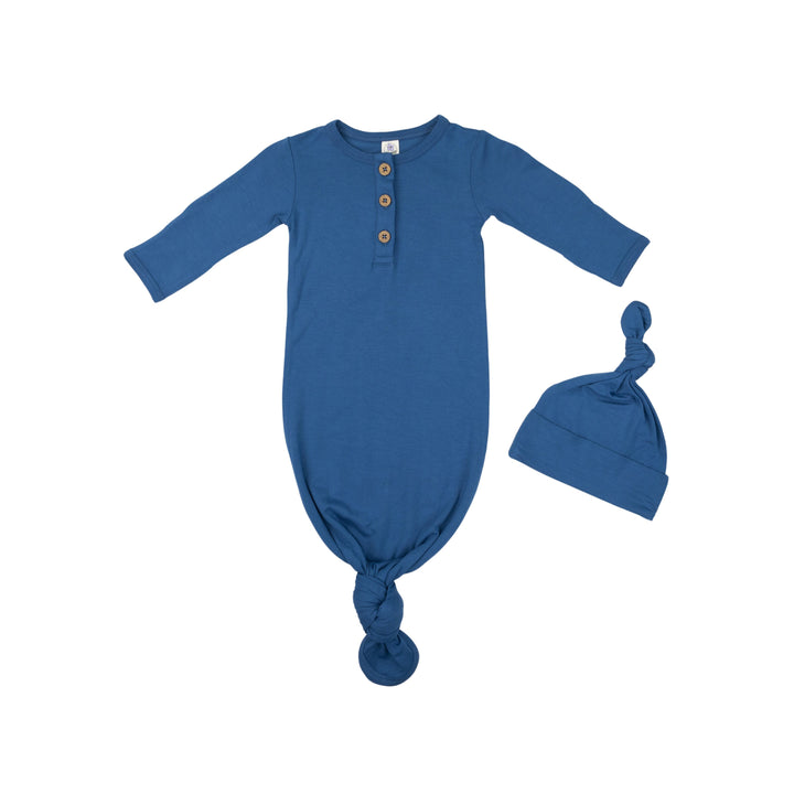 Knotted Gown and Hat Set in Polar Express