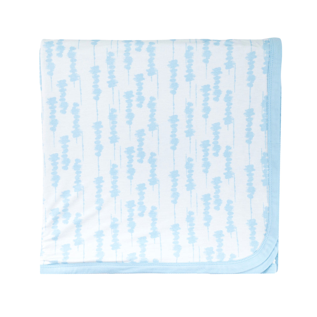 Luxury Blanket in Blue Shibori