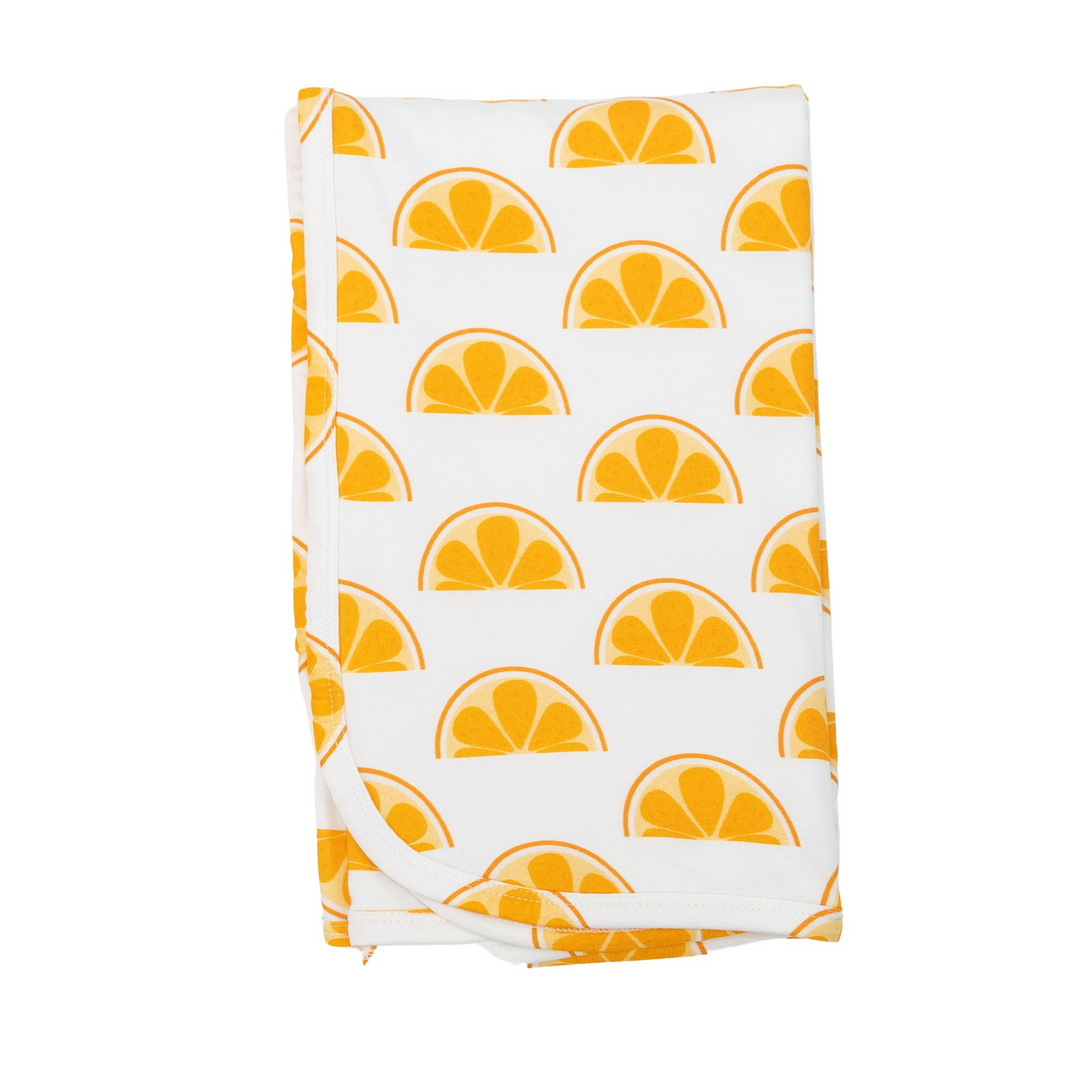 Swaddle Blanket in Orange Slices