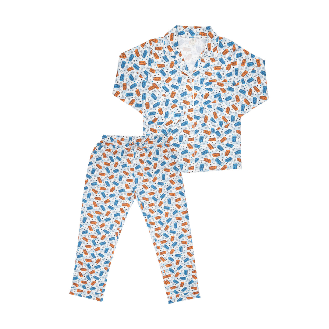 Women's Long Pajama Set in Kid Zone